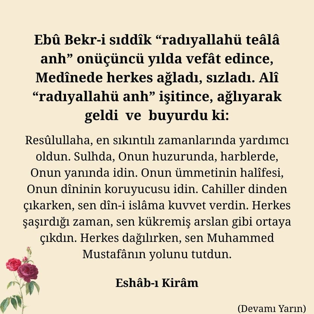 Ebu Bekr-i Sıddık (25)
